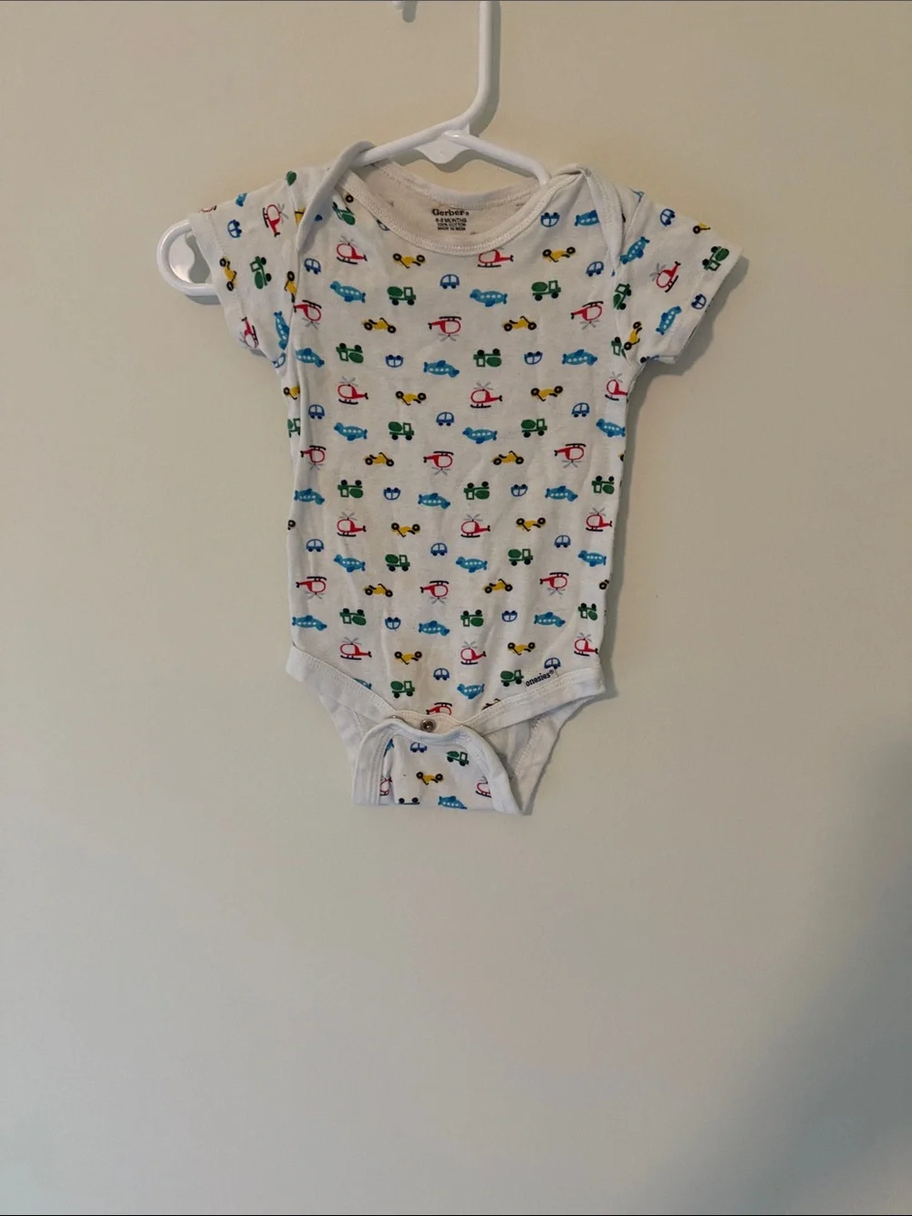 Baby Onesie Bundle - Neutral Tan & Blue Prints